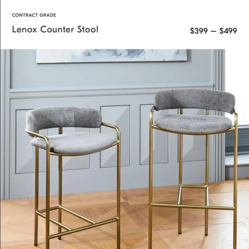 West elm bar stools 3 barely used
